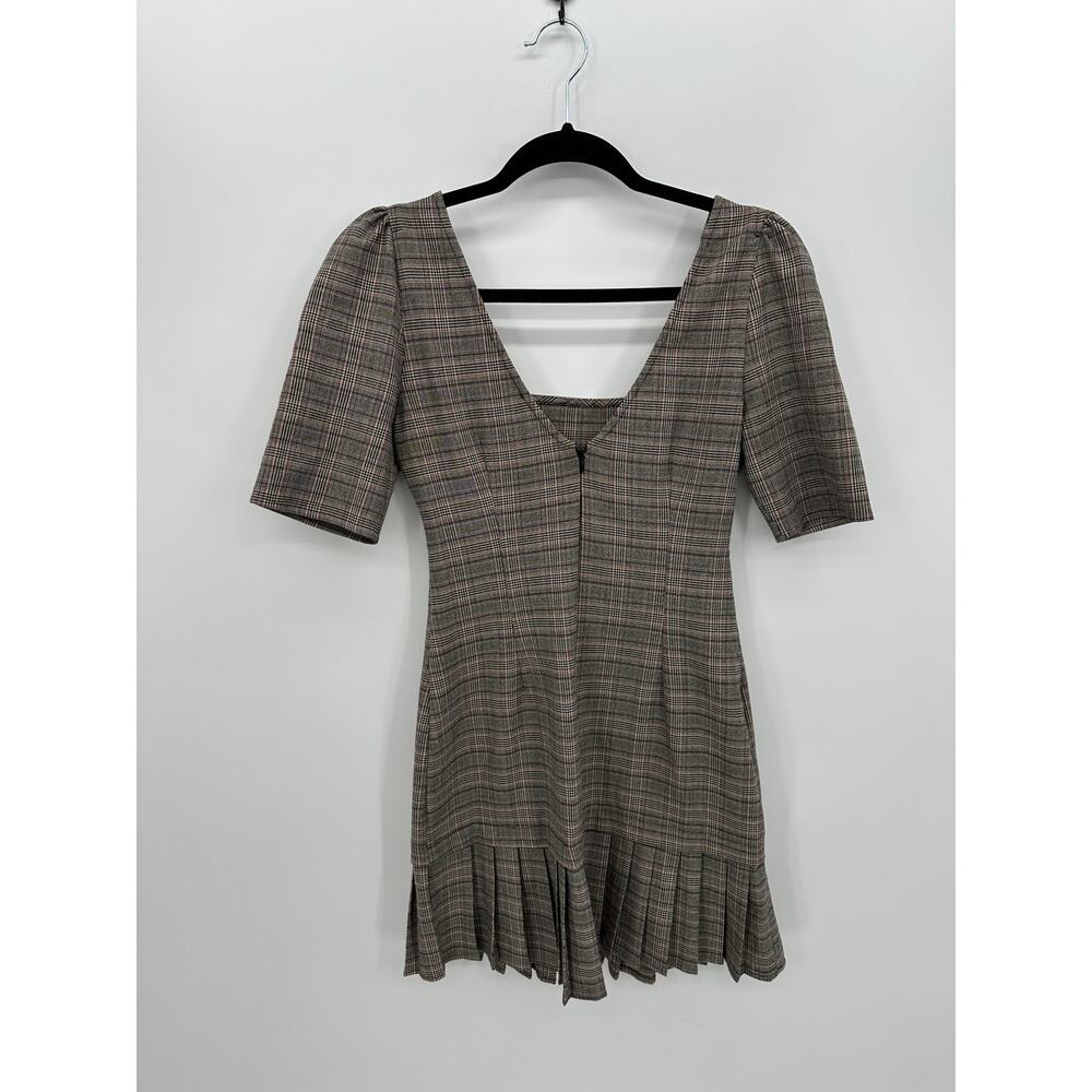 BCBG Mini Academia Dress Women Sz 0 Preppy Clueless Fitted Pleated Schoolgirl - Picture 2 of 7